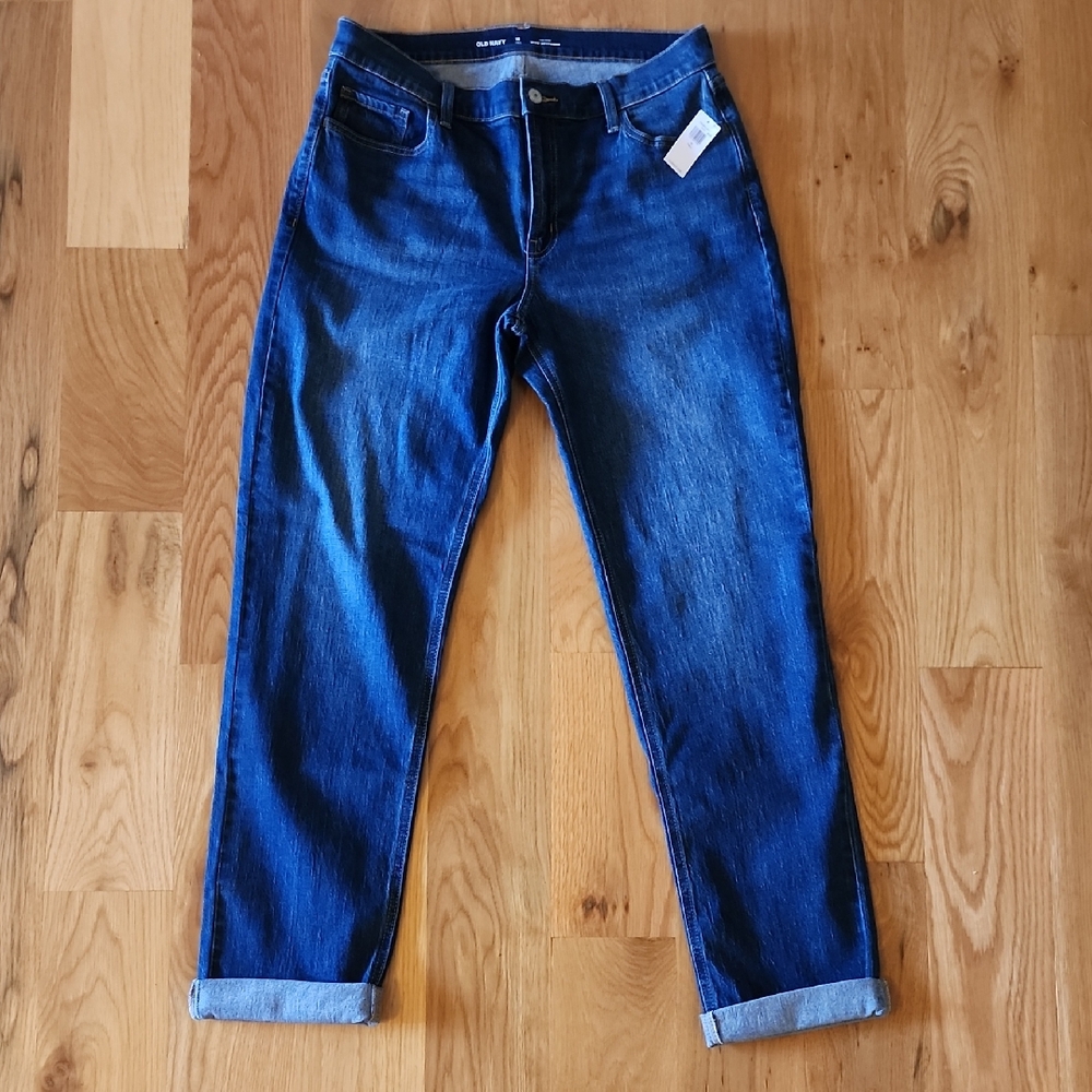 NWT Old Navy WOW Boyfriend Jeans 10 TALL
